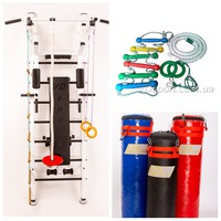 шведская стенка Фортиус NEW с боксерским мешком