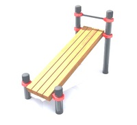 Скамья для упражнений на пресс  на хомутах