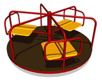 Карусель 6 местная 