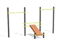 Скамья Для упражнений на пресс и 2 перекладины