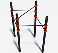 Турник "Двойной Треугольник" на хомутах