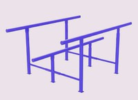 Станок-брусья для пресса уличные VDworkout